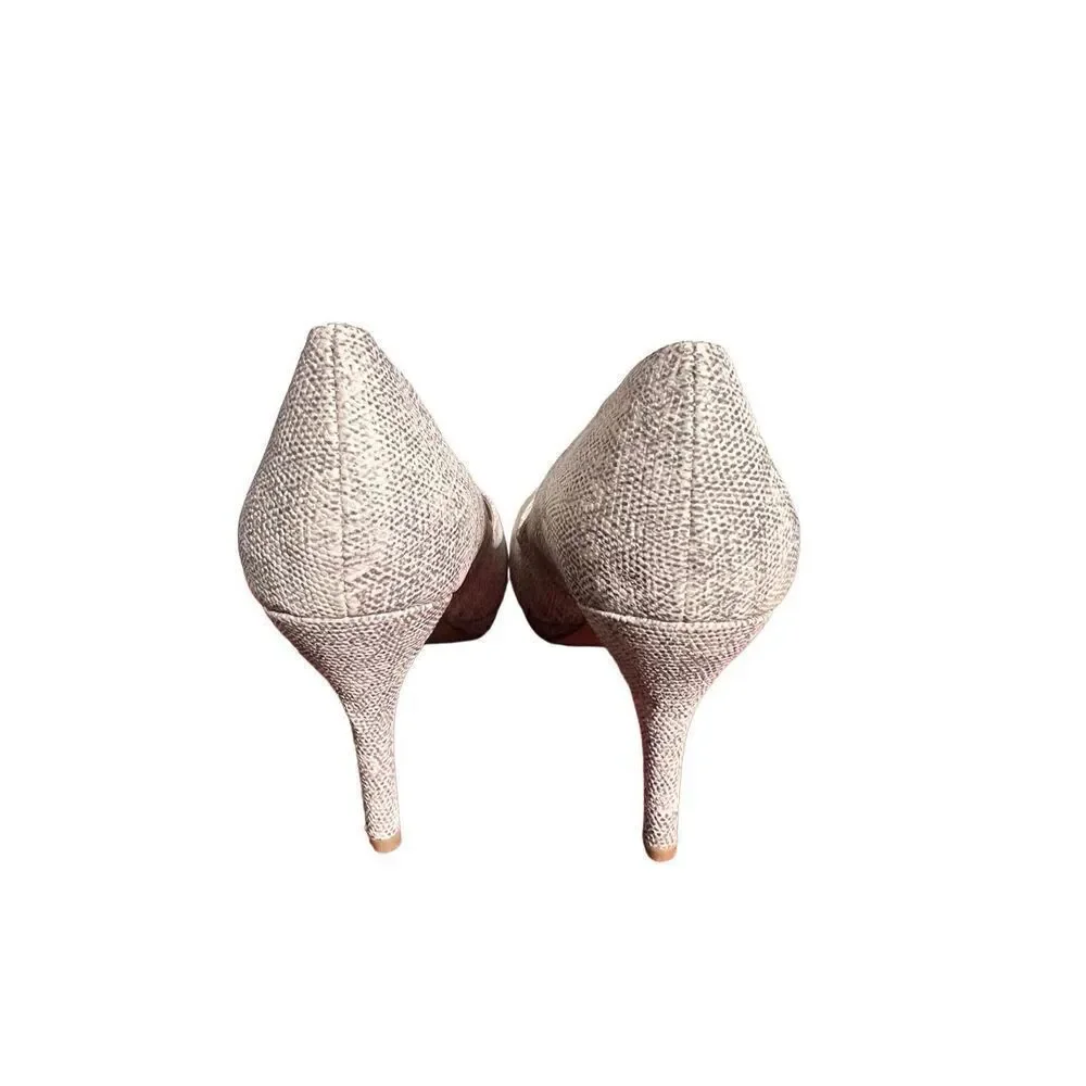Nine West OHEMGEE White Smoke NWOB Pointed Toe Pump Size 8.5